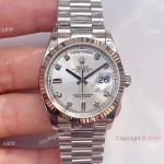 (EW)Swiss 3255 Replica Rolex Day-Date 36mm Watch Silver Diamond Dial President Strap_th.jpg